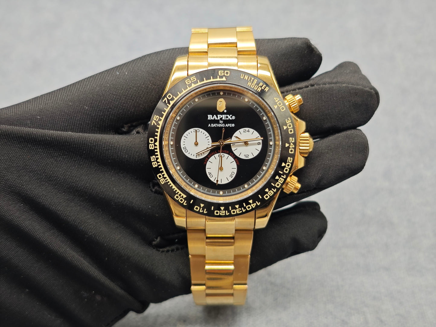 BAPE TYPE 4 BAPEX Ape Power Quartz Watch - Daytona-Style Chronograph