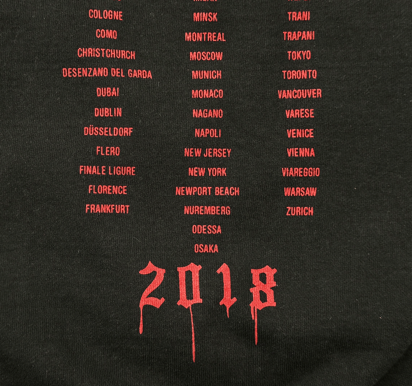 VTM 2018 “Blood Drip” Heavy Metal Tour Hoodie Heavyweight Oversized Opium Carti