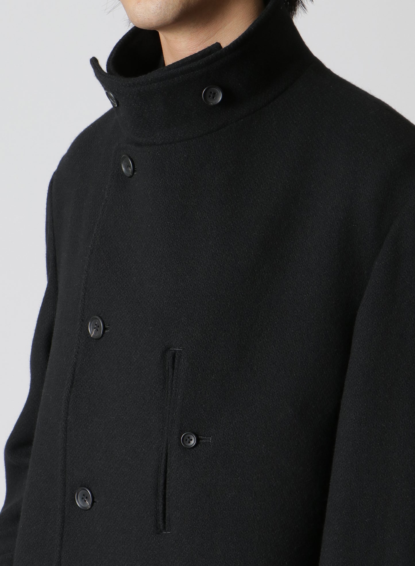 Donclickin Yohji 24AW"老虎残夢" Embroidered Overcoat - Dark Wool Coat