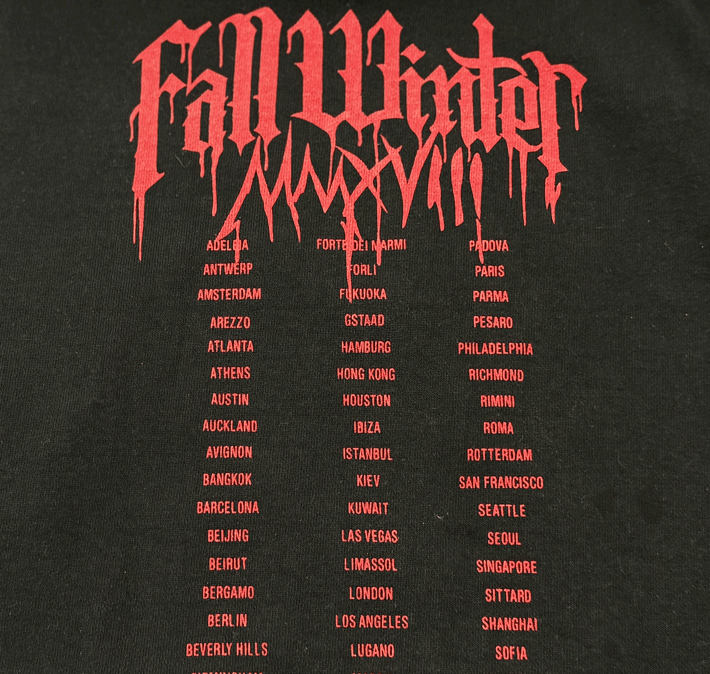 VTM 2018 “Blood Drip” Heavy Metal Tour Hoodie Heavyweight Oversized Opium Carti