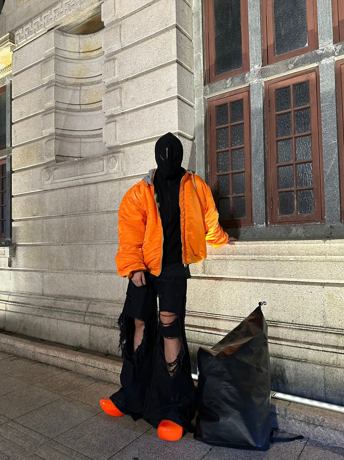 Vetements Reversible Dual-Sided Camouflage Hooded Bomber Jacket