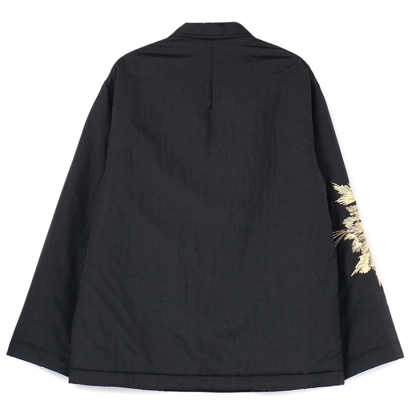 Self-made Yohji SYTE Nylon Lightweight Embroidered Floral Loose Jacket Coat