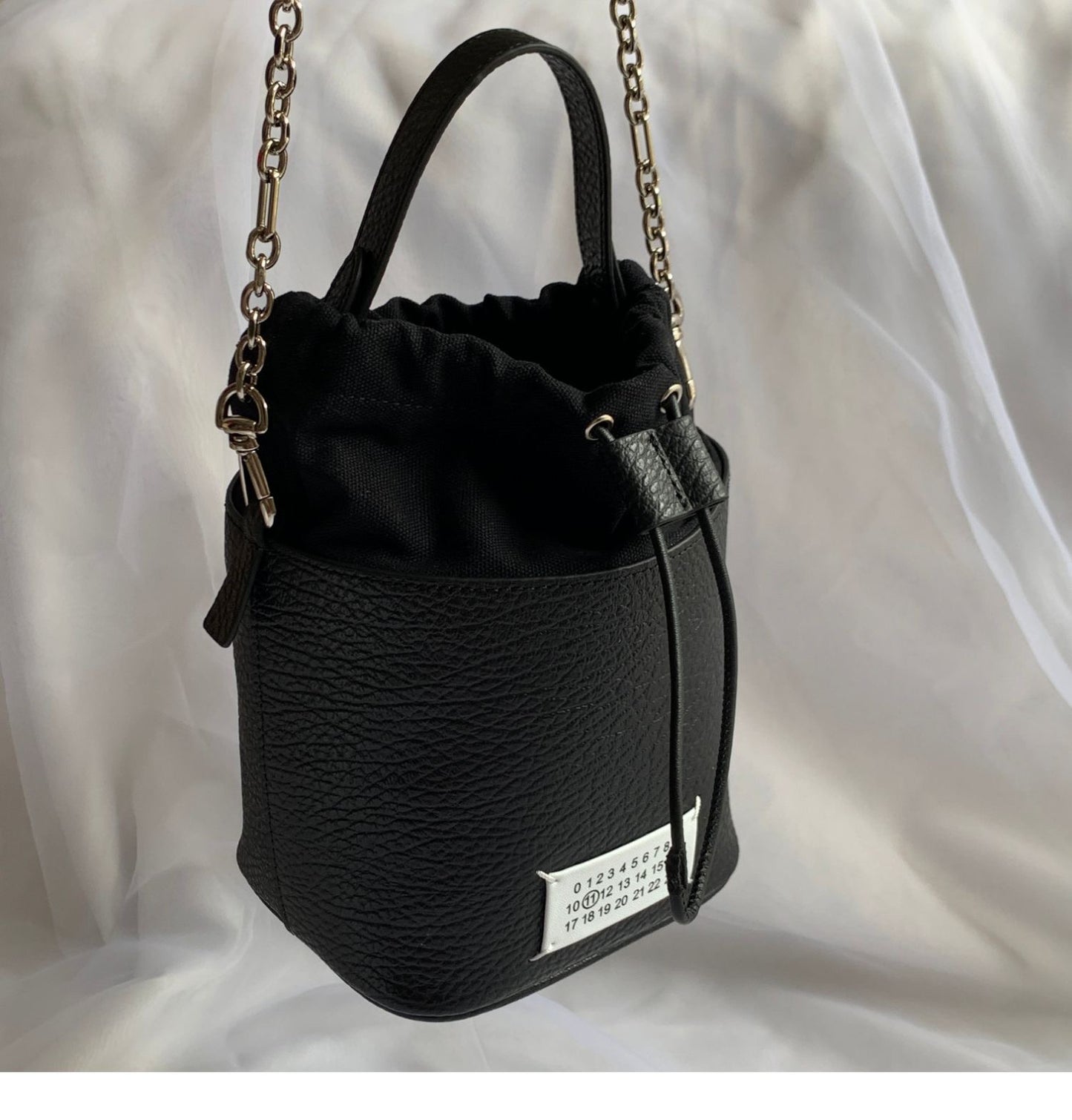 Self-made MM6 Chain Bucket Maison Margiela Bag - Classic Leather Tote 5AC