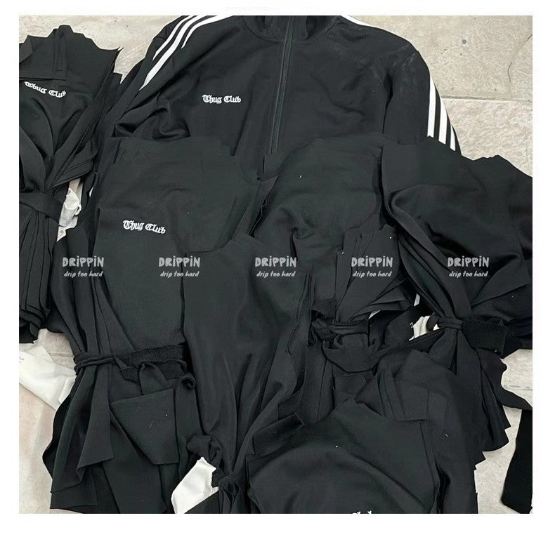 Exclusive Thug Club Dragon Embroidered Jacket – Short Sporty Collab