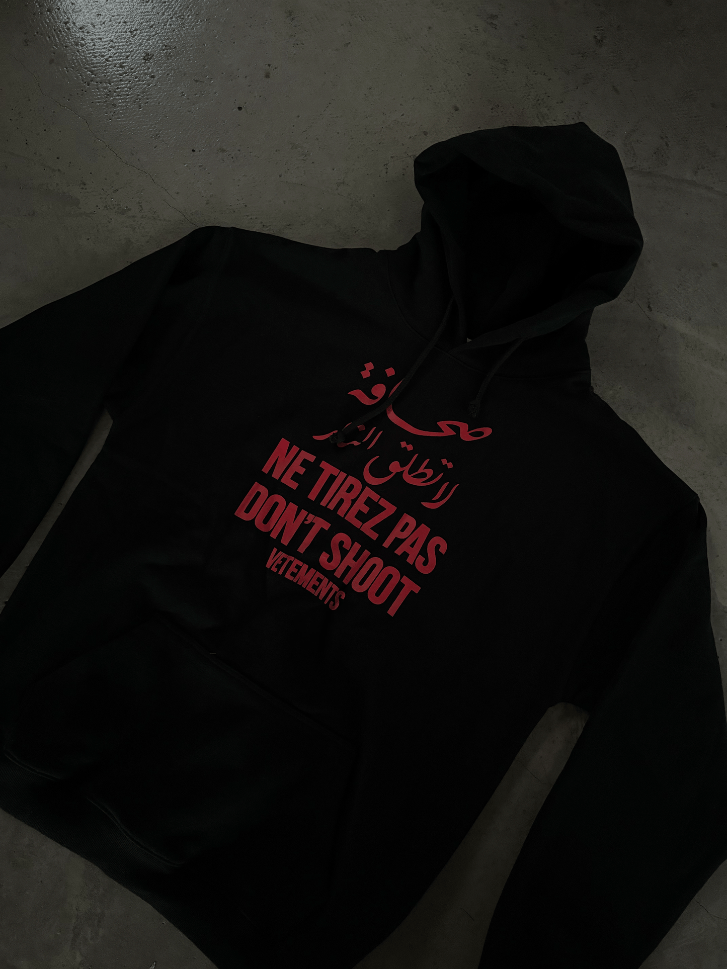 VTM "Don’t Shoot" Hoodie – Anti-War Theme Heavyweight Embroidered