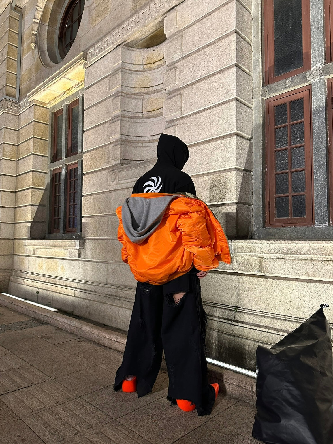 Vetements Reversible Dual-Sided Camouflage Hooded Bomber Jacket