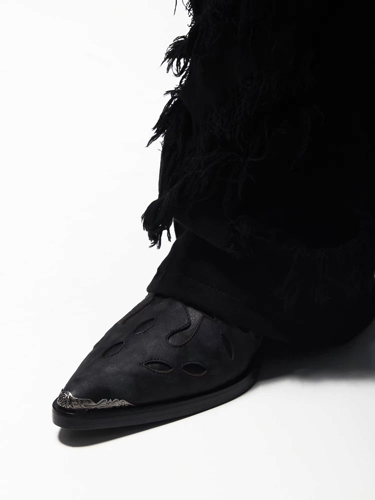 Top-Grain Leather Sole Chelsea Boots -Handcraft Distressed Western Metal Toe Cap