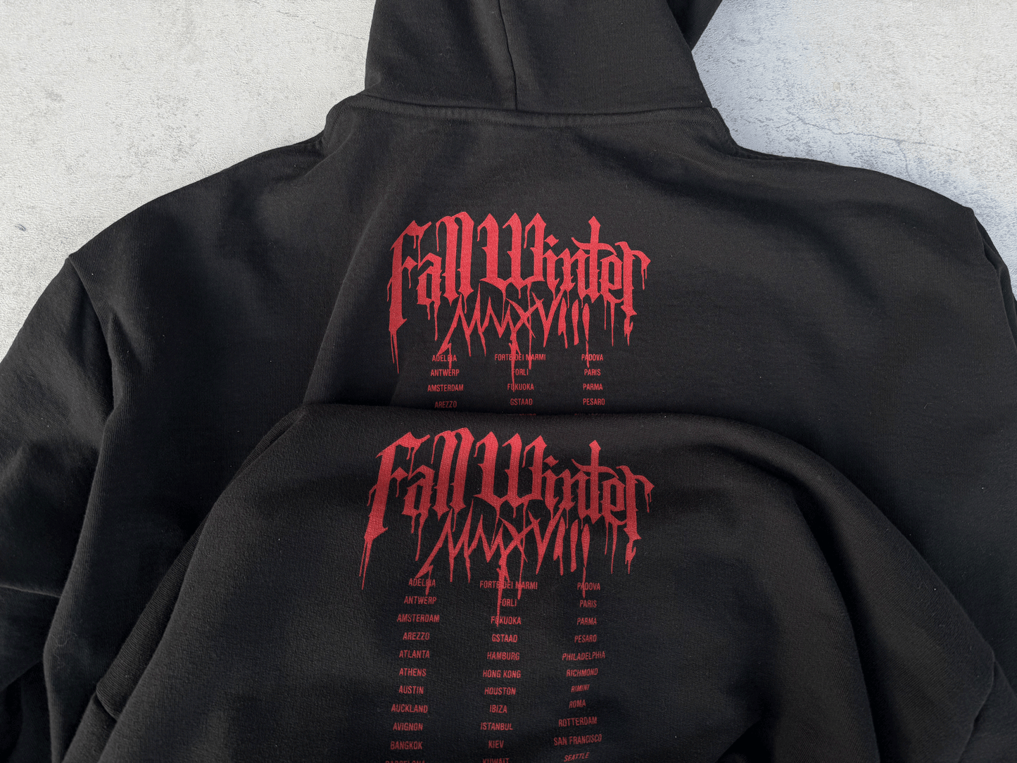 VTM 2018 “Blood Drip” Heavy Metal Tour Hoodie Heavyweight Oversized Opium Carti