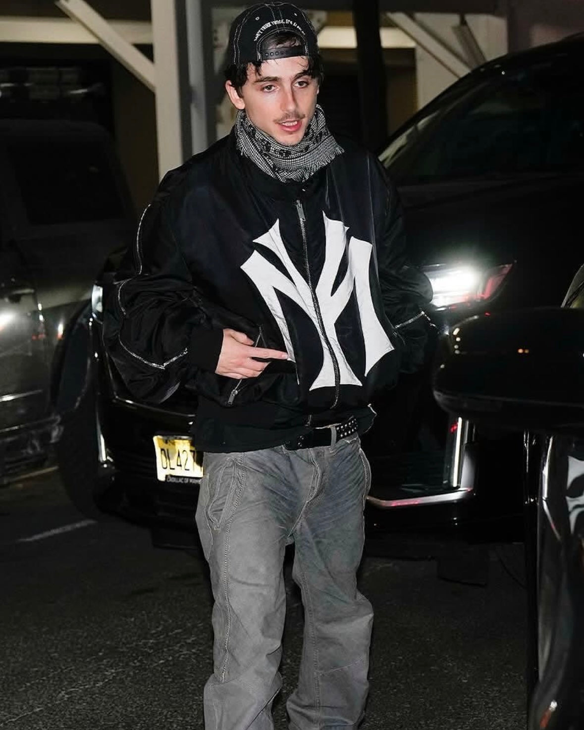 Mowalola Runway Zip-Up MY City Jacket - MA-1 Bomber (Playboi Carti & Timothée)