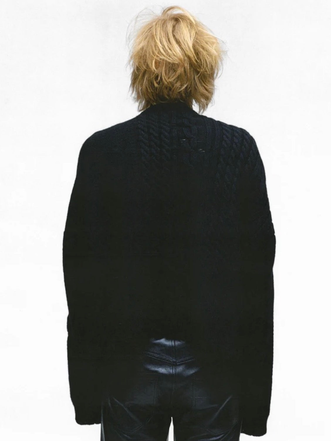 ERD AW24 Runway Turtleneck Sweater - Old Money Vibe 100% Wool Cable Knit