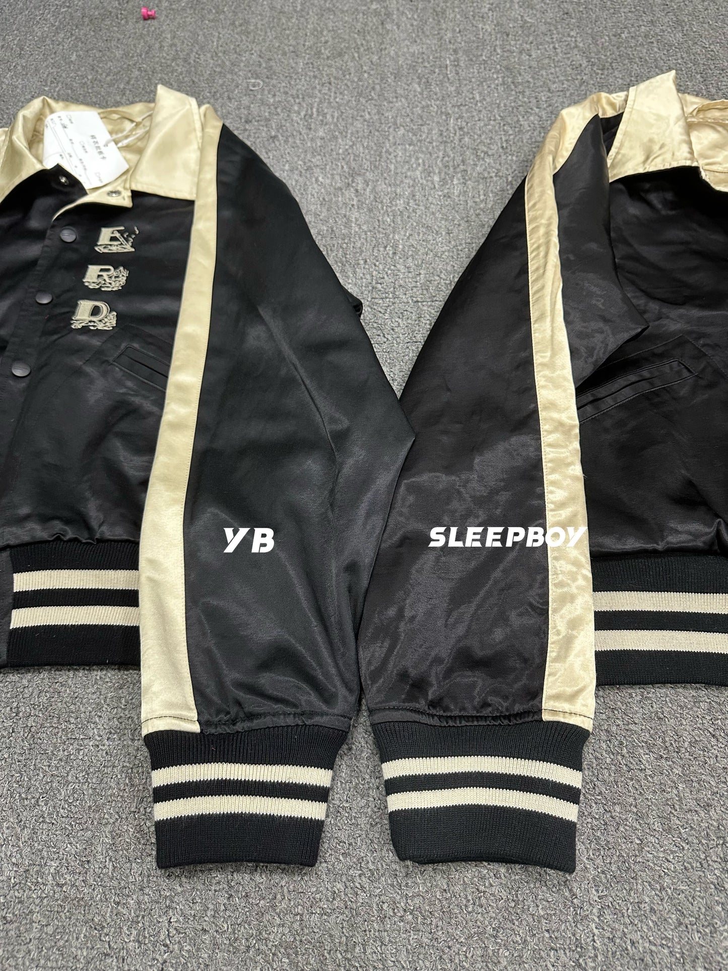 ERD AW24 'Opium Den' Varsity Jacket - Silk Court Embroidery Baseball Coat