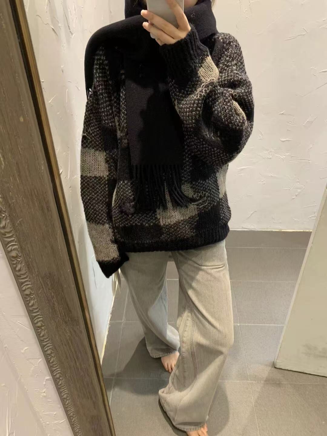 donclick Our Legacy 24FW Distressed Knit Sweater -Round Neck Destroyed Pullover