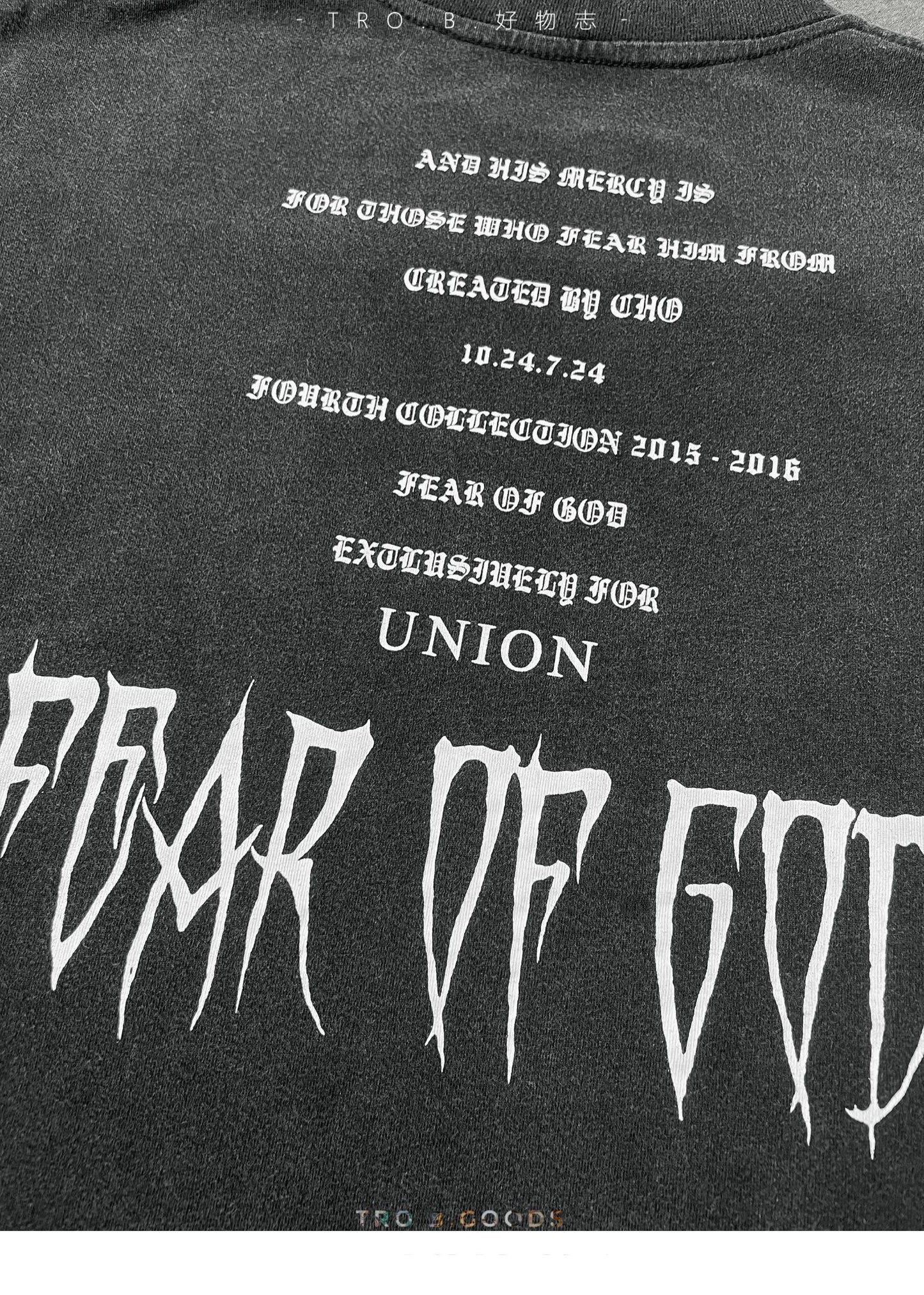 Self-made FOG Heavyweight Cotton Washed Vintage Short Sleeve T-Shirt