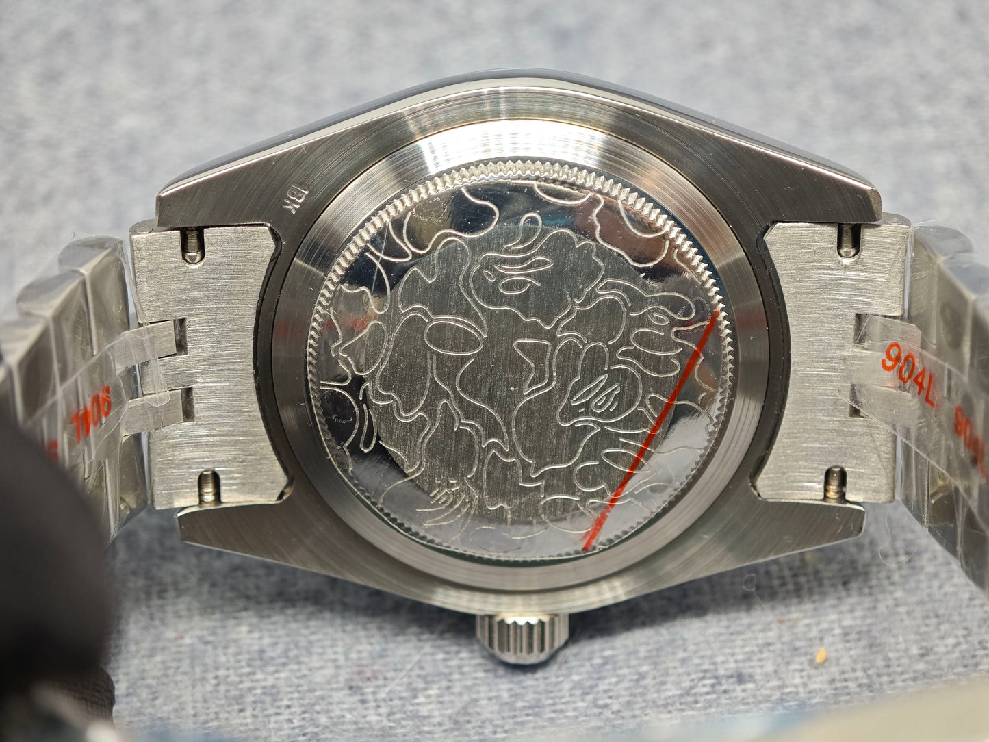 Self-made TYPE 6 BAPEX Gold-Green Ape Power Watch - Fluted Bezel Datejust Mechanical Wristwatch