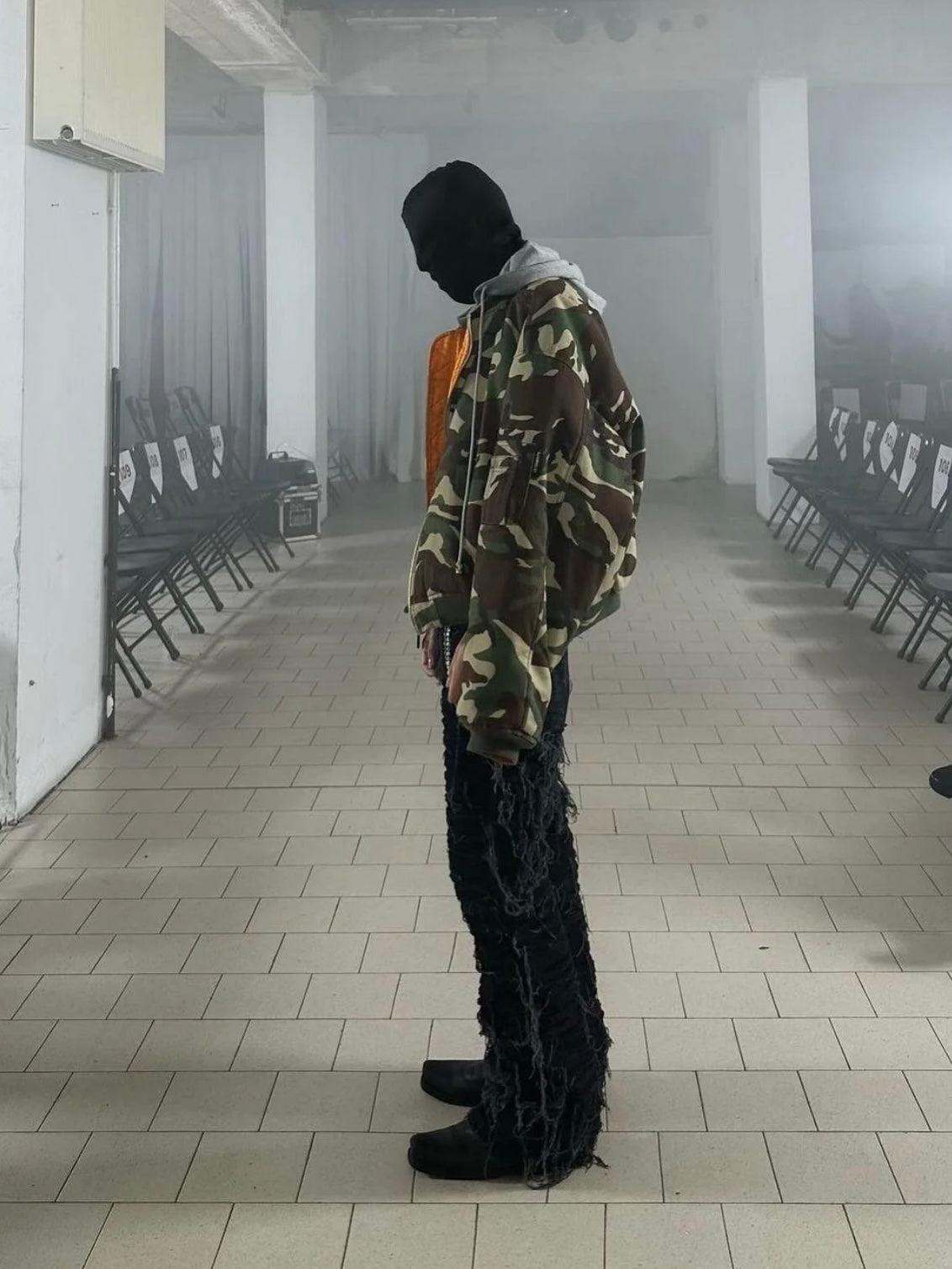 Vetements Reversible Dual-Sided Camouflage Hooded Bomber Jacket