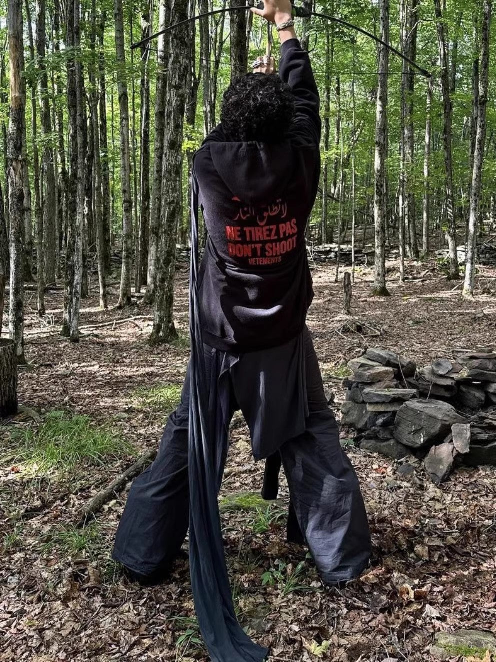 VTM "Don’t Shoot" Hoodie – Anti-War Theme Heavyweight Embroidered