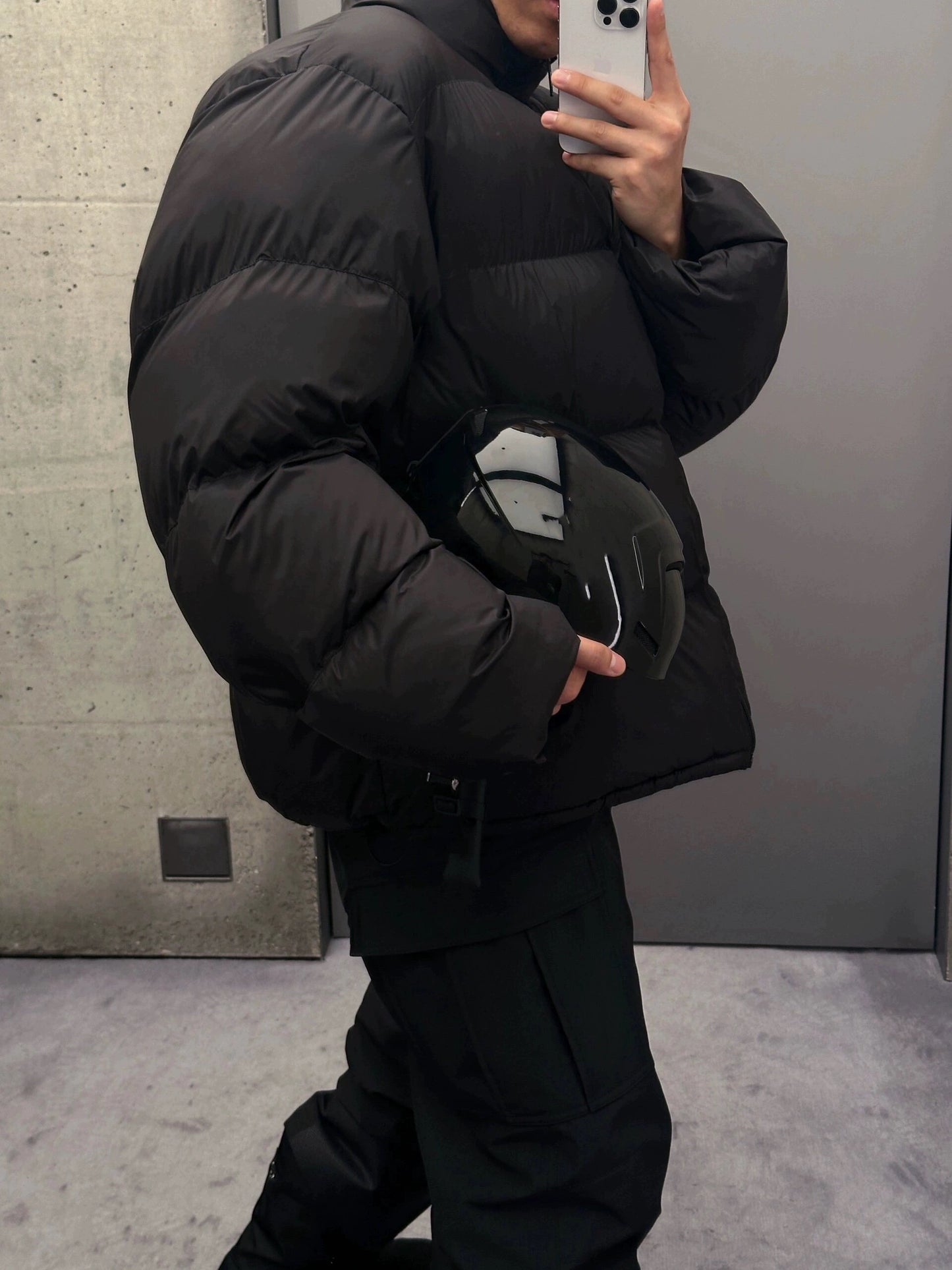 Skiwear 3M Reflective Nylon Puffer Jacket - Technical Shell Thermal Padding