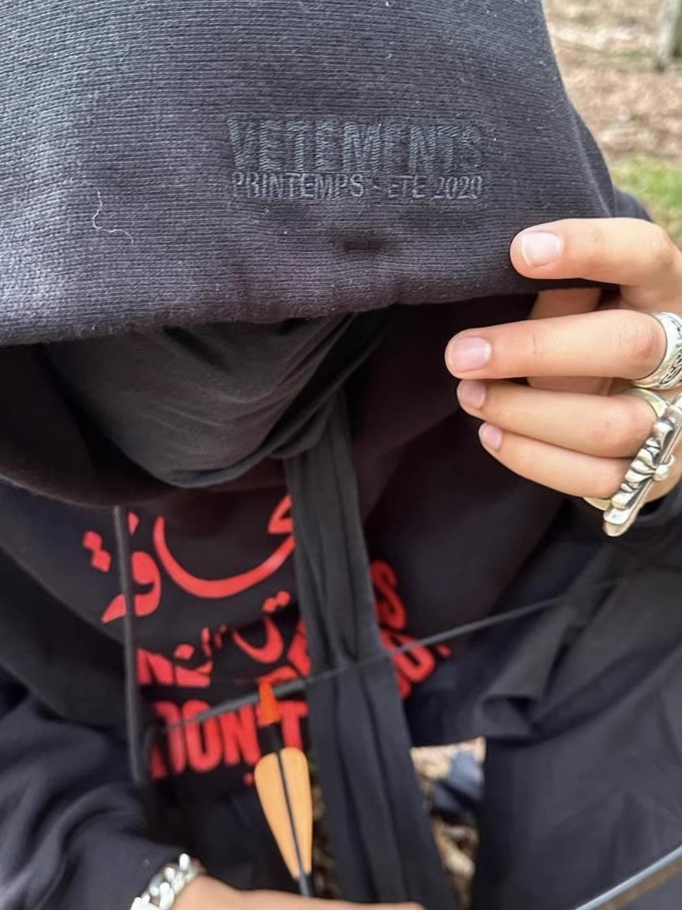 VTM "Don’t Shoot" Hoodie – Anti-War Theme Heavyweight Embroidered