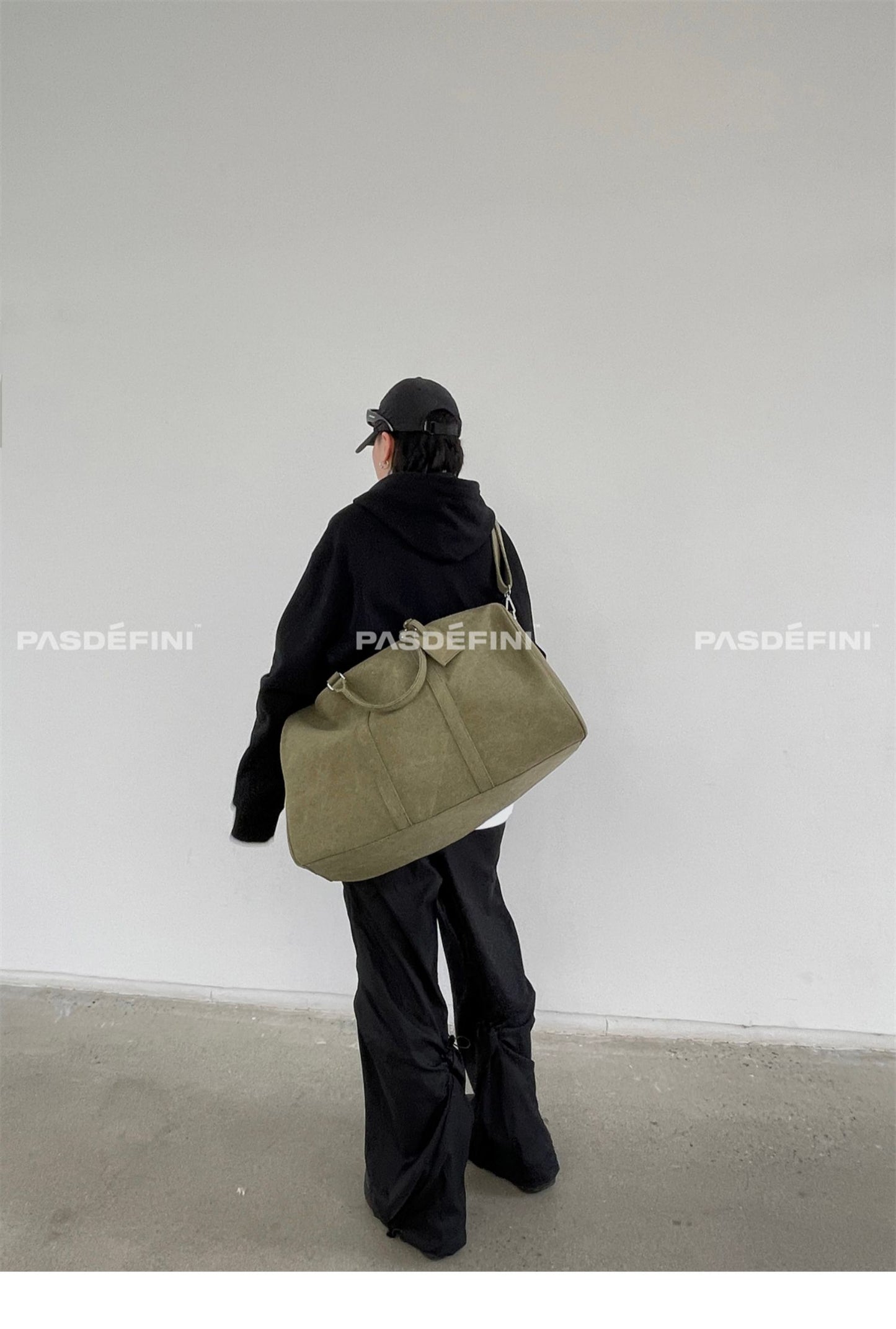 donclick Oversized Canvas ReadyMade Bucket Bag - Travel Tote & Shoulder Bag
