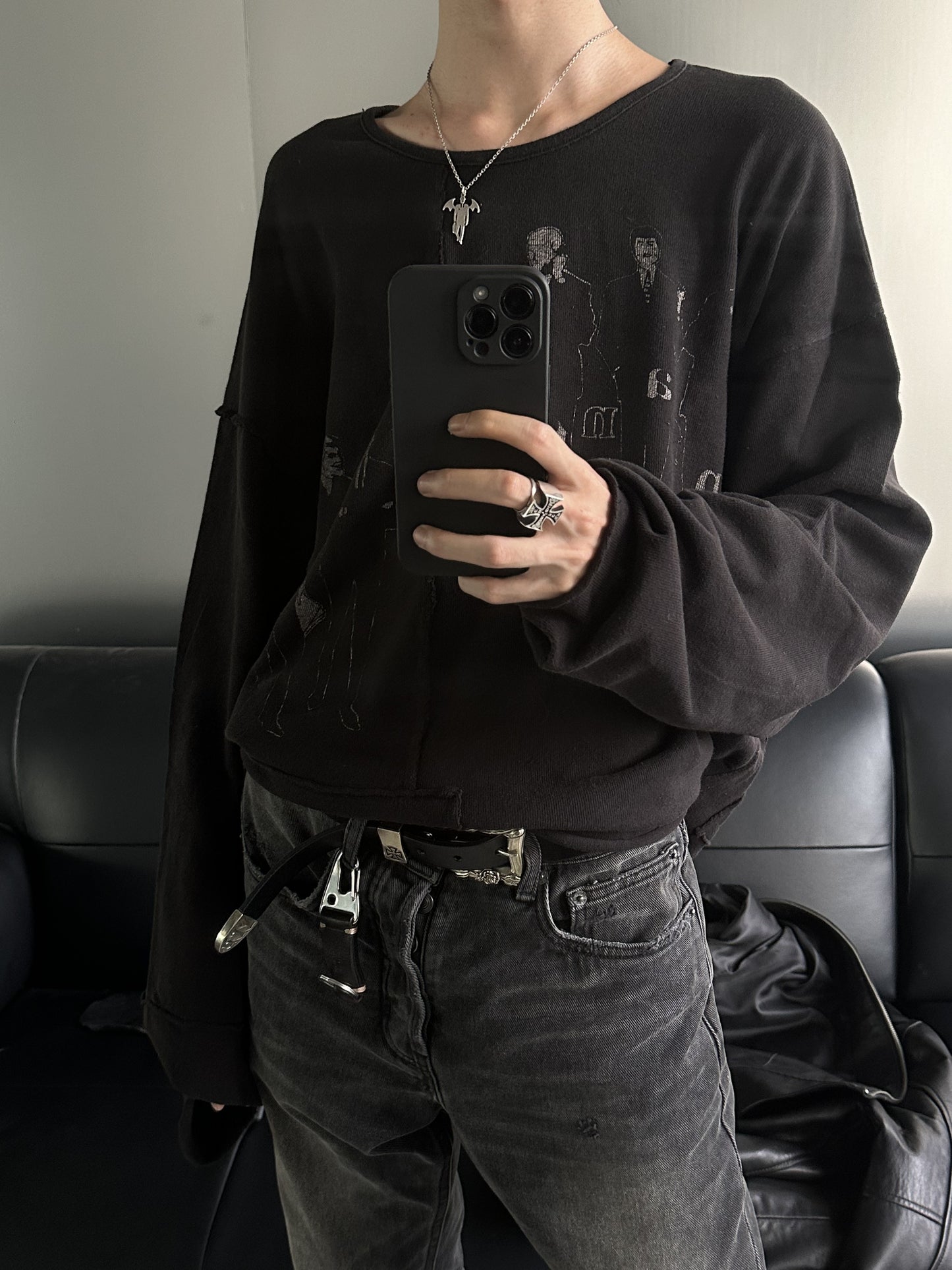 Self-made UNDERCOVER AW02 'Vampire' Pendant Necklace - 925 Silver Demon Talisman