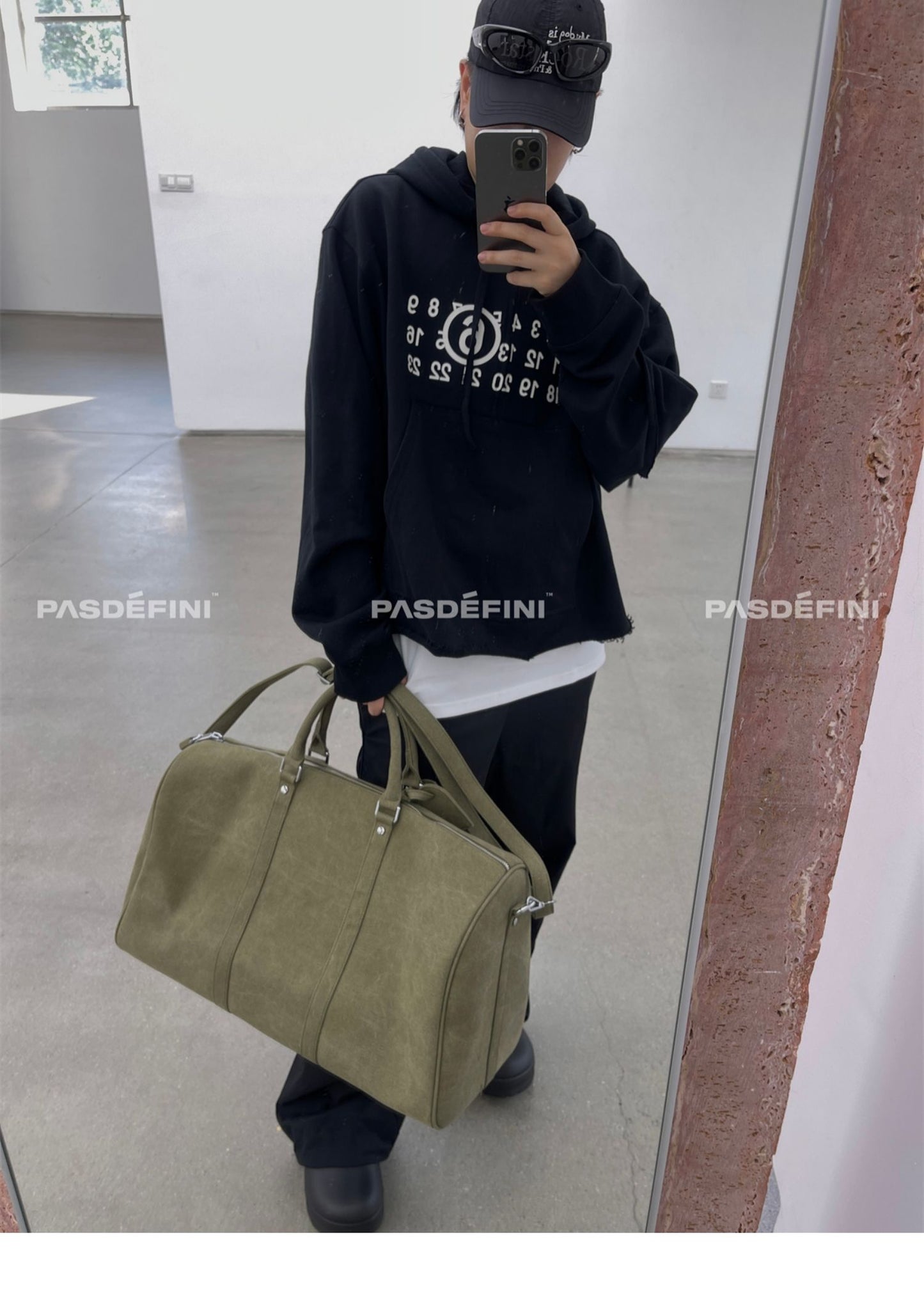donclick Oversized Canvas ReadyMade Bucket Bag - Travel Tote & Shoulder Bag