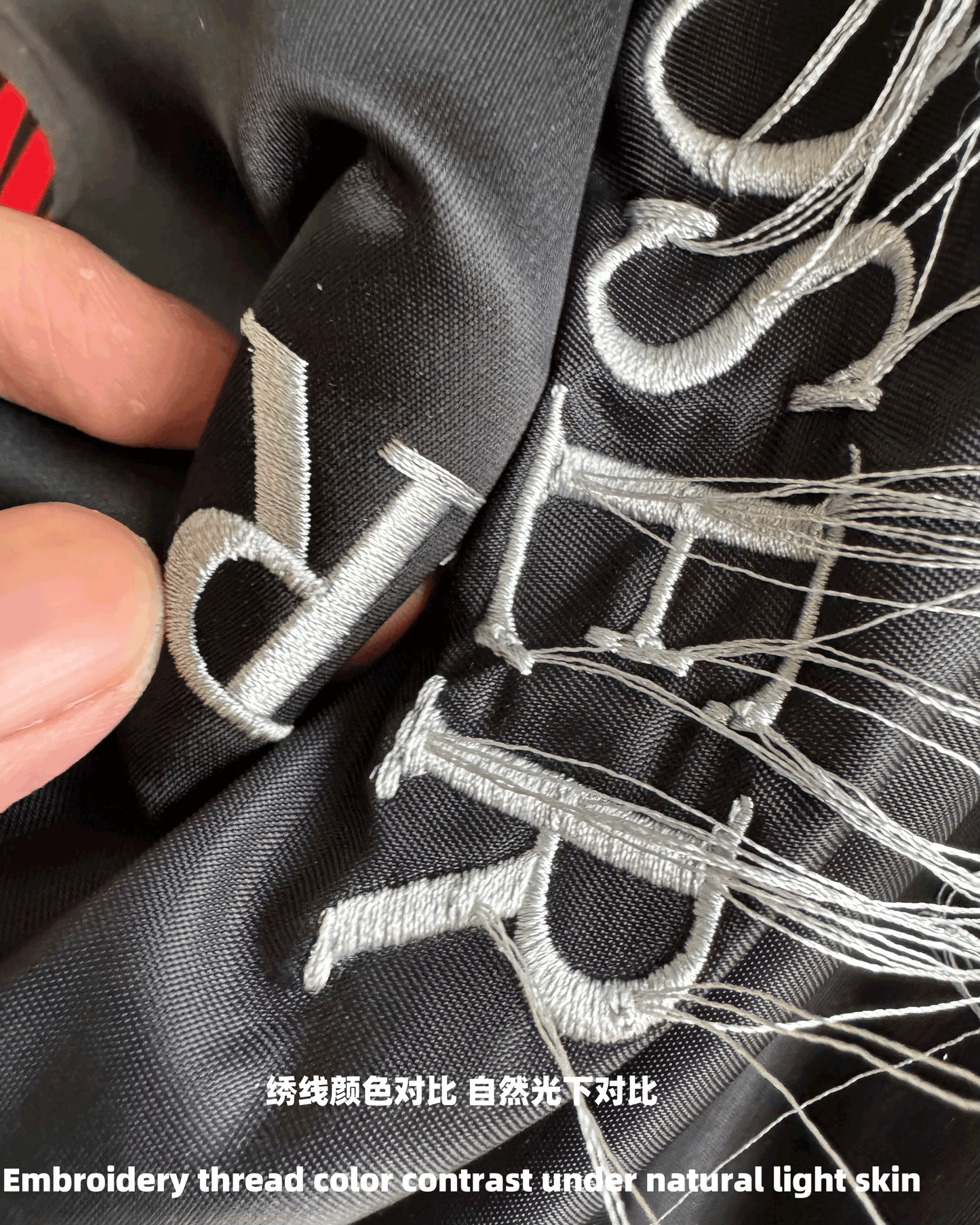 Self-made Hood By Air Fringe Bomber – HBA Embroidered Slogan Jacket