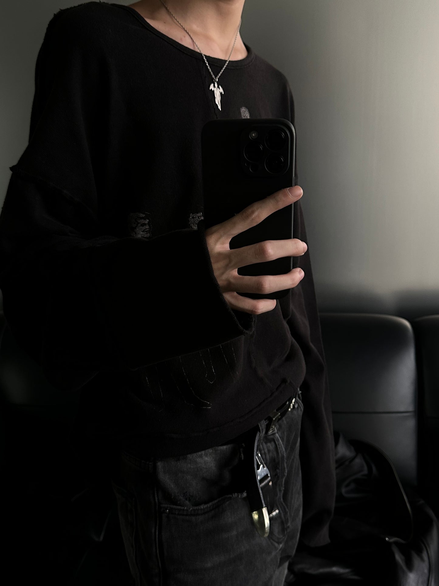 Self-made UNDERCOVER AW02 'Vampire' Pendant Necklace - 925 Silver Demon Talisman