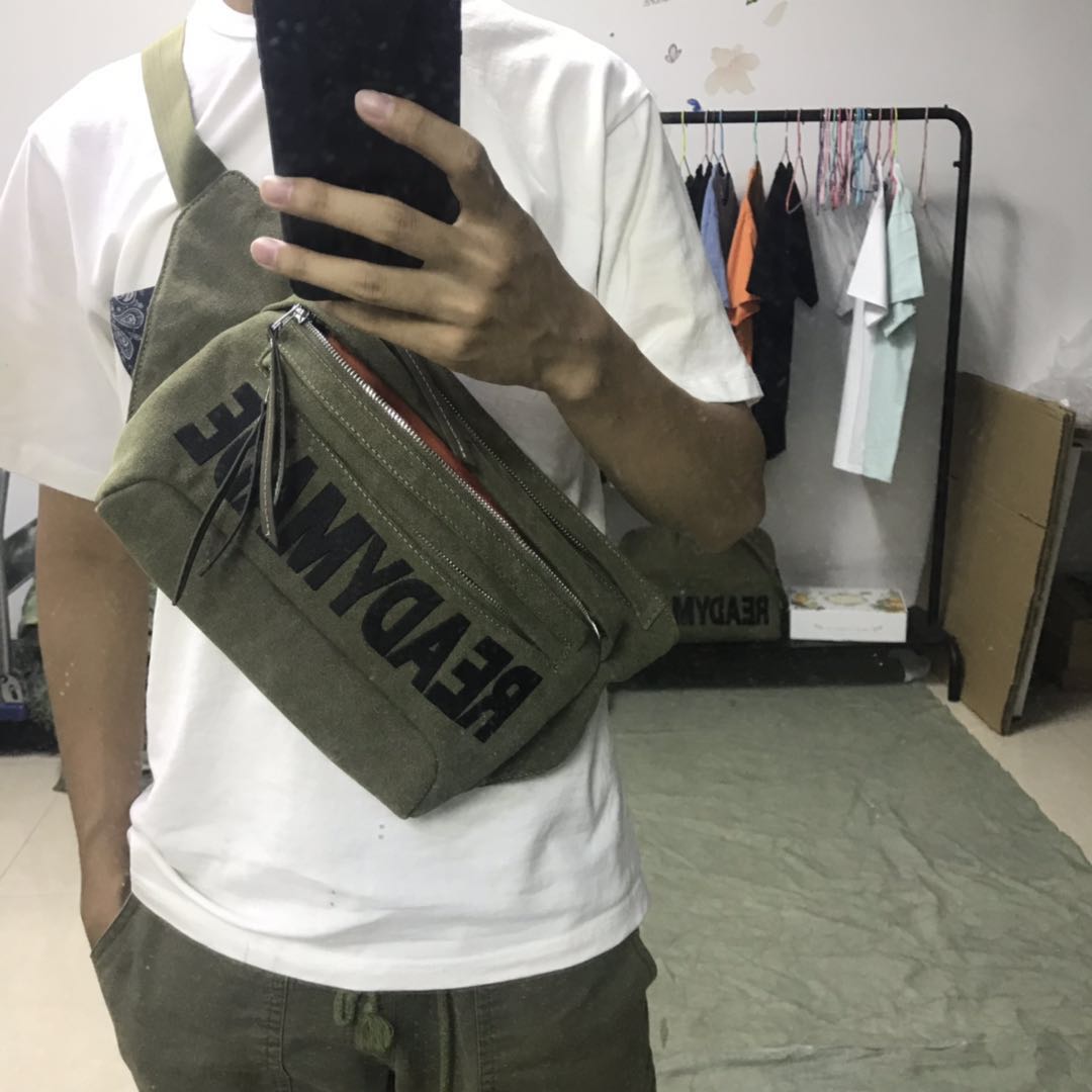 Donclickin Yuta Hosokawa Readymade Belt Bag – Embroidered Lettering Crossbody