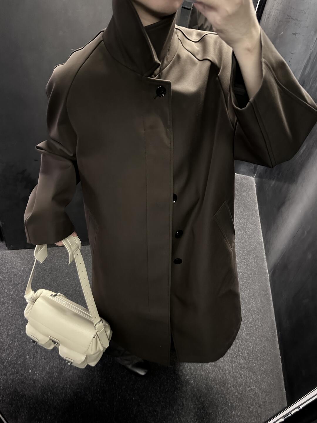 Self-made 24FW Lemaire Wool Blend Coat – Heavyweight Raglan Long Trench