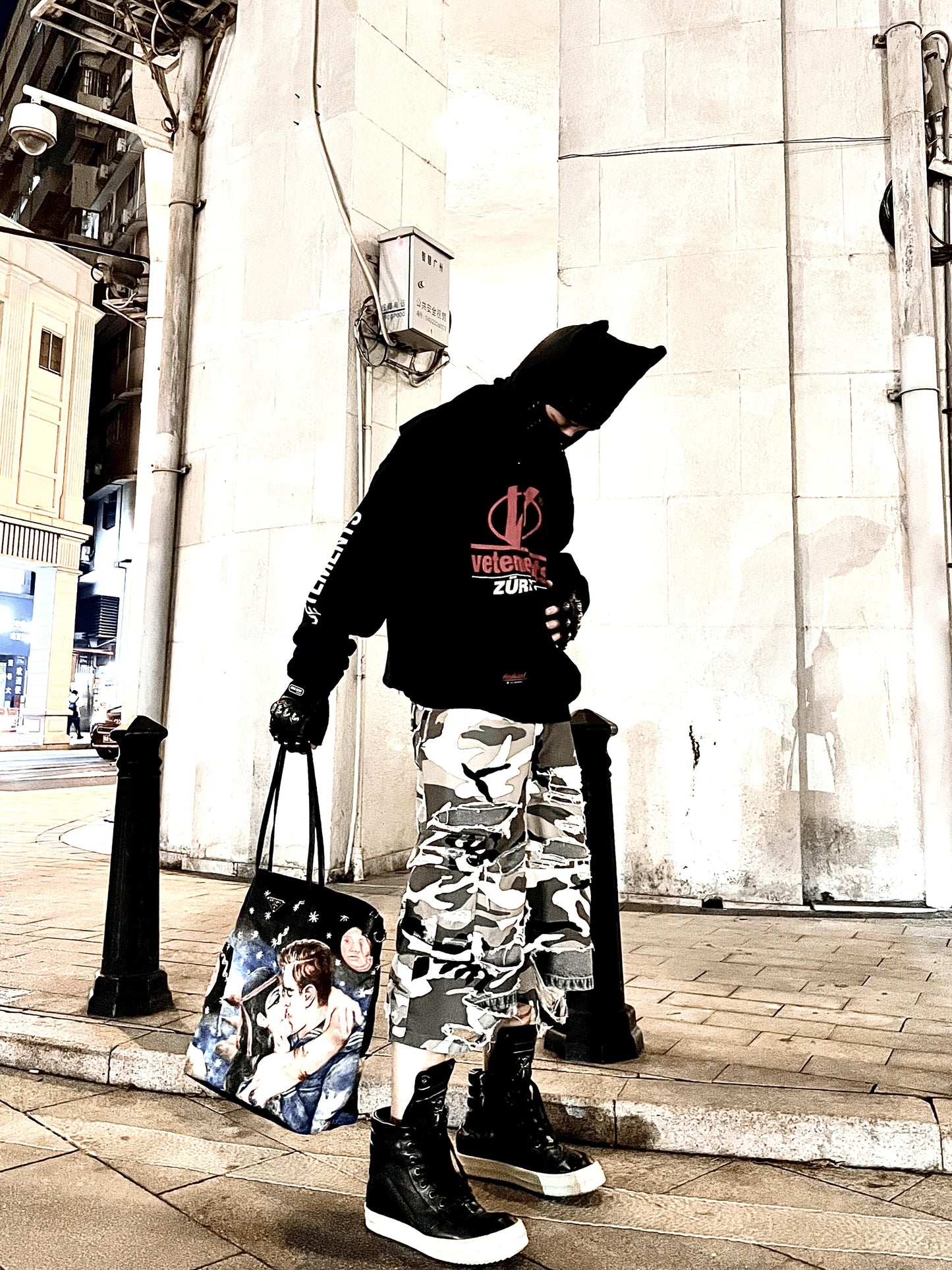 Vetements 18AW Zip Print Pullover Hoodie Sweatshirt Playboi Carti Edition