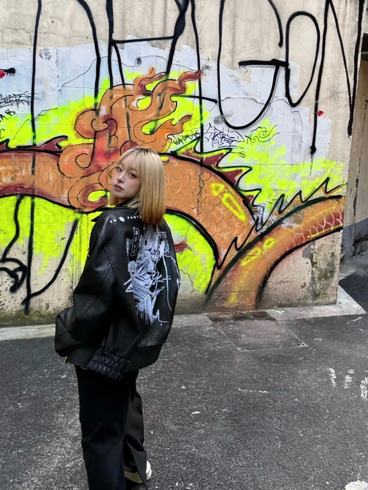 ERD Melancholic Heir PU Lambskin Jacket -Custom-Dyed Coated Cropped Leather Coat