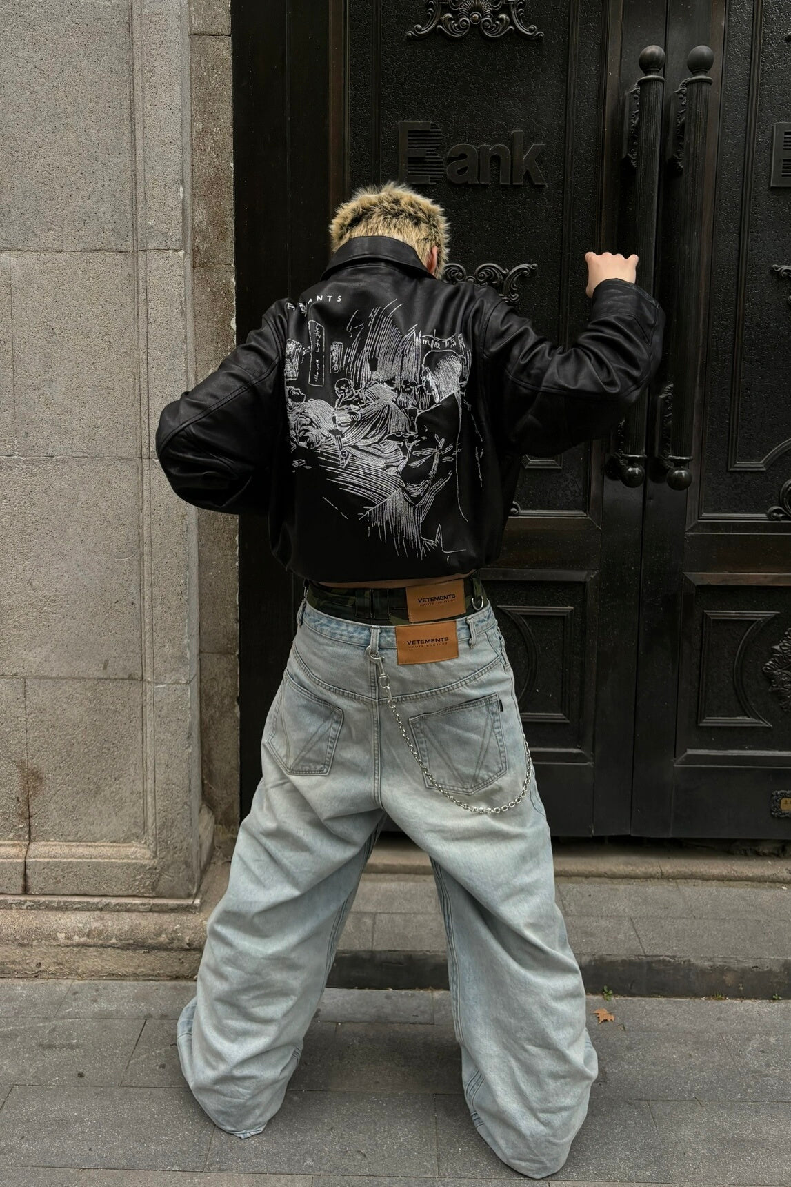 ERD Melancholic Heir PU Lambskin Jacket -Custom-Dyed Coated Cropped Leather Coat
