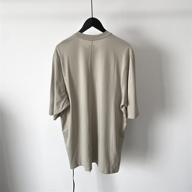 Self-made Dark Avant-garde Rick Owen Slogan RO Print Oversized Short Sleeve Tee