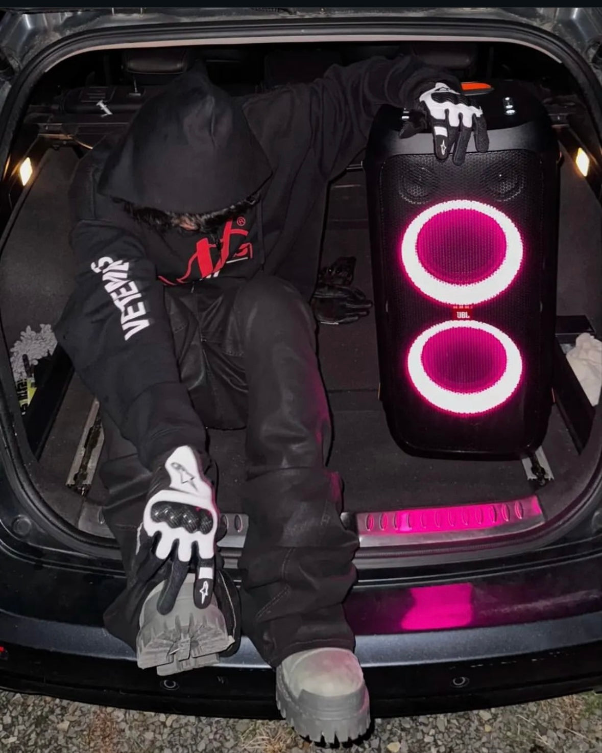 Vetements 18AW Zip Print Pullover Hoodie Sweatshirt Playboi Carti Edition