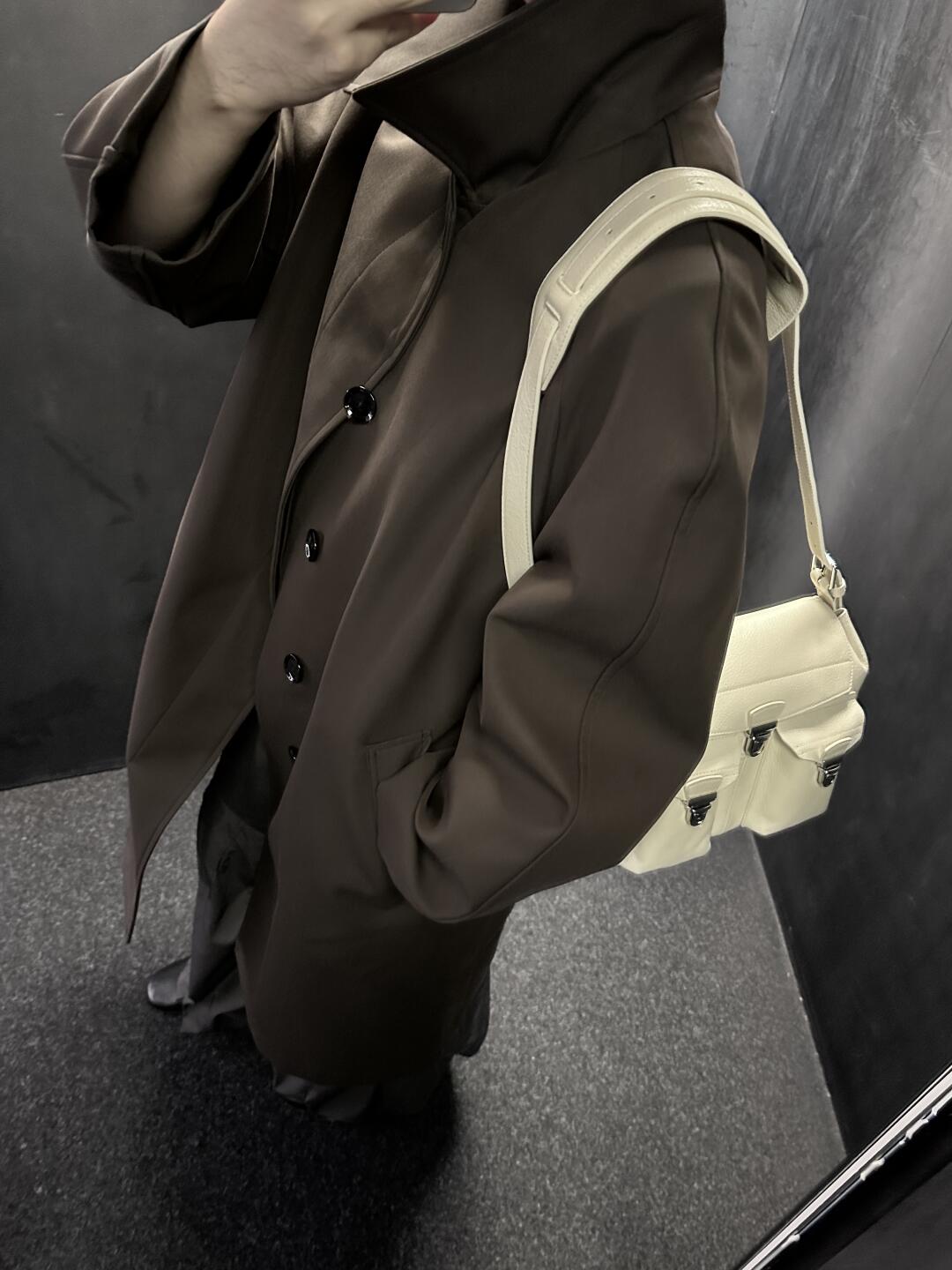 Self-made 24FW Lemaire Wool Blend Coat – Heavyweight Raglan Long Trench