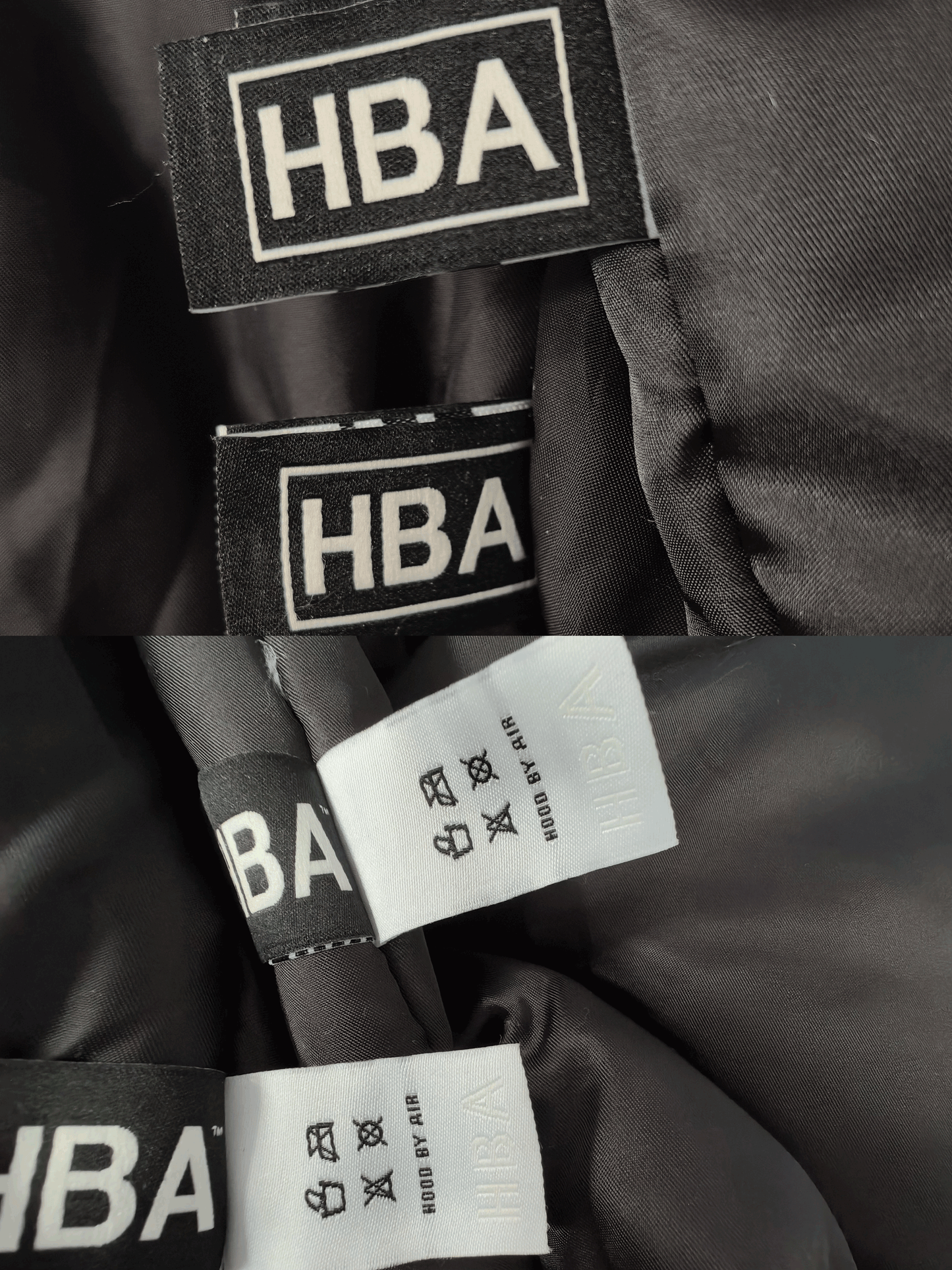 Self-made Hood By Air Fringe Bomber – HBA Embroidered Slogan Jacket