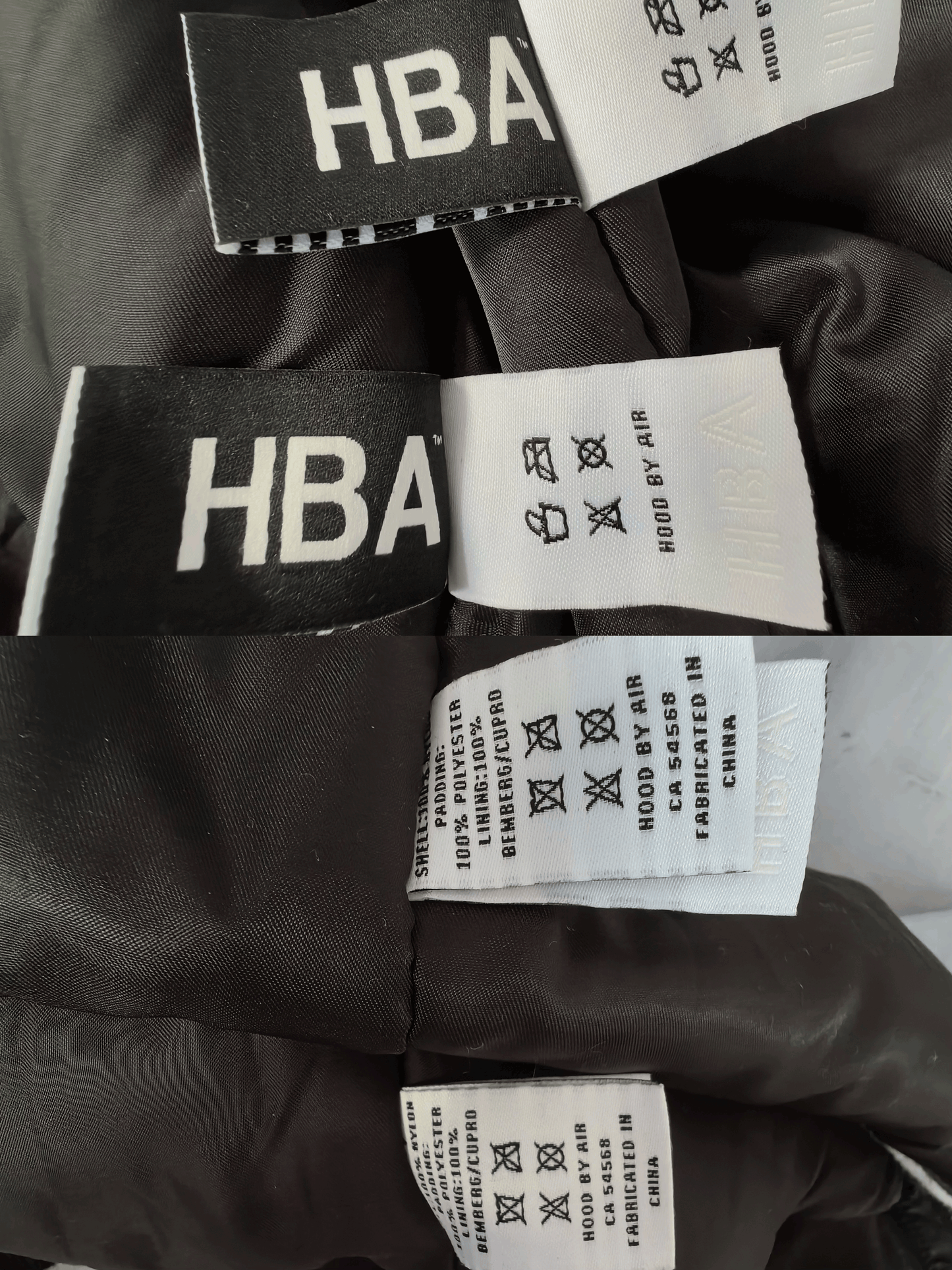 Self-made Hood By Air Fringe Bomber – HBA Embroidered Slogan Jacket