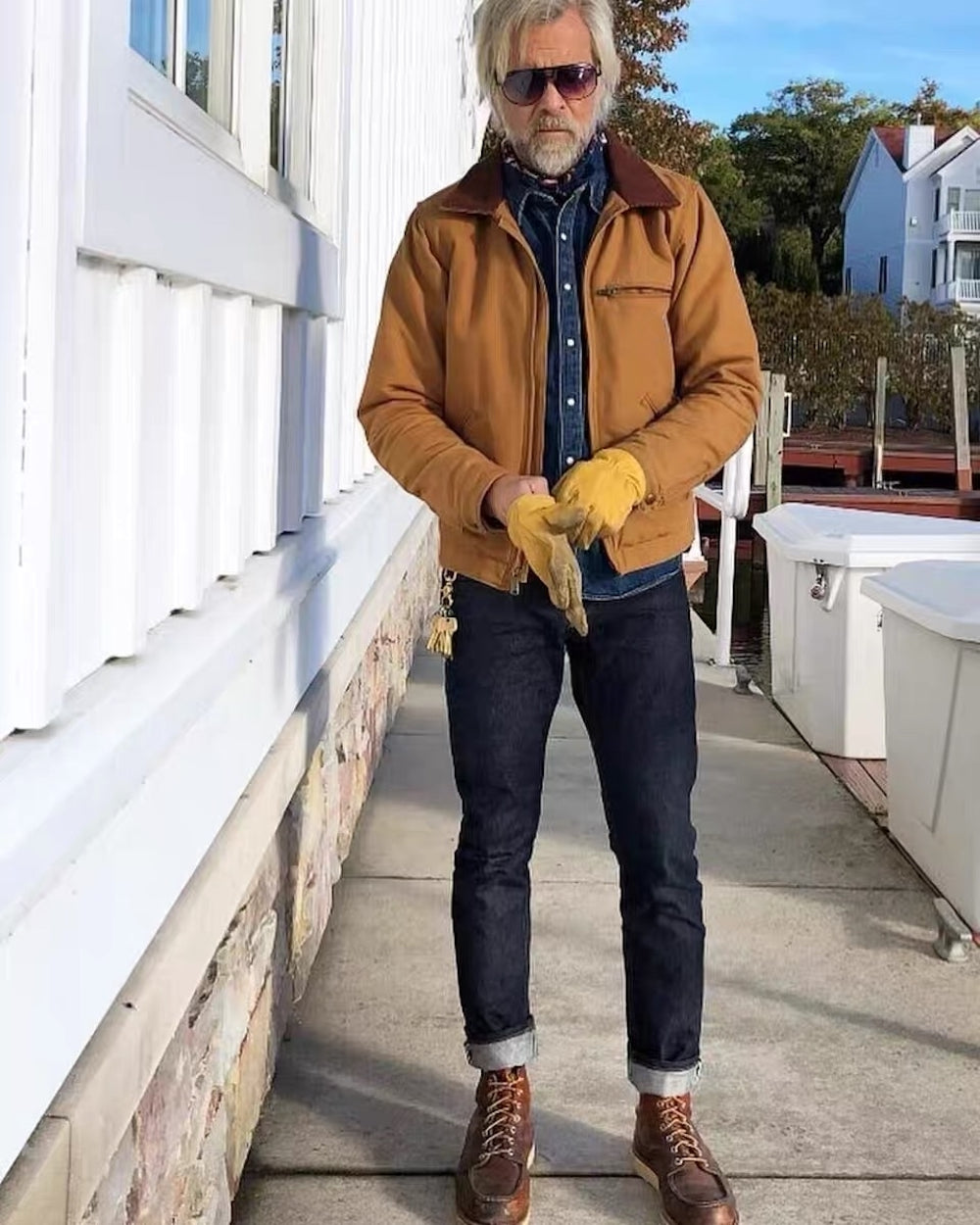 Self-made Carhartt J01 Detroit Classic Canvas Jacket 103828 – Interstellar Workwear