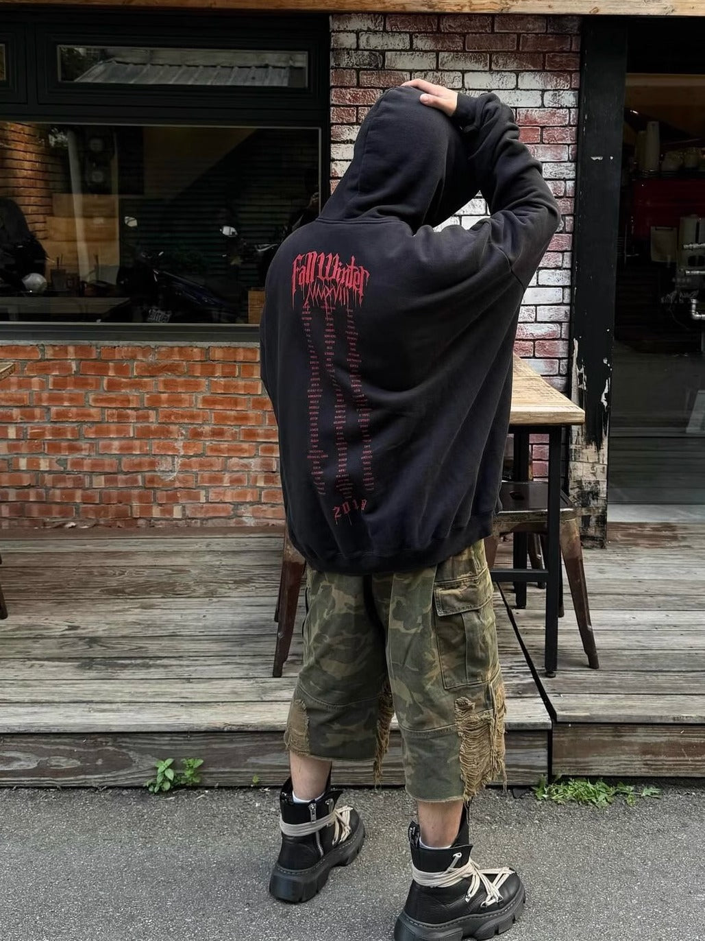 VTM 2018 “Blood Drip” Heavy Metal Tour Hoodie Heavyweight Oversized Opium Carti