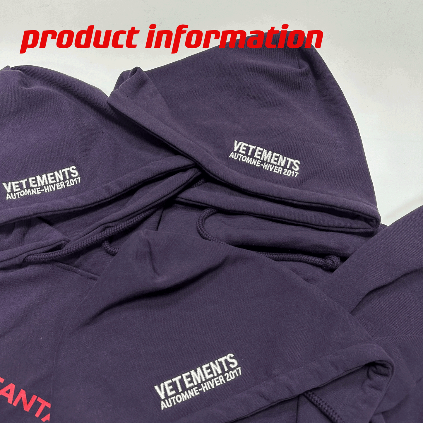 Vetements Rare Purple Sexual Fantasies Hoodie – Exclusive Collectible Edition
