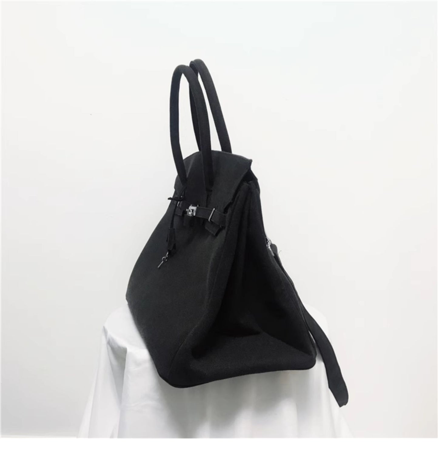donclick Designer Washed Canvas Birkin Handbag Tote - Non-ReadyMade Vintage Vibe