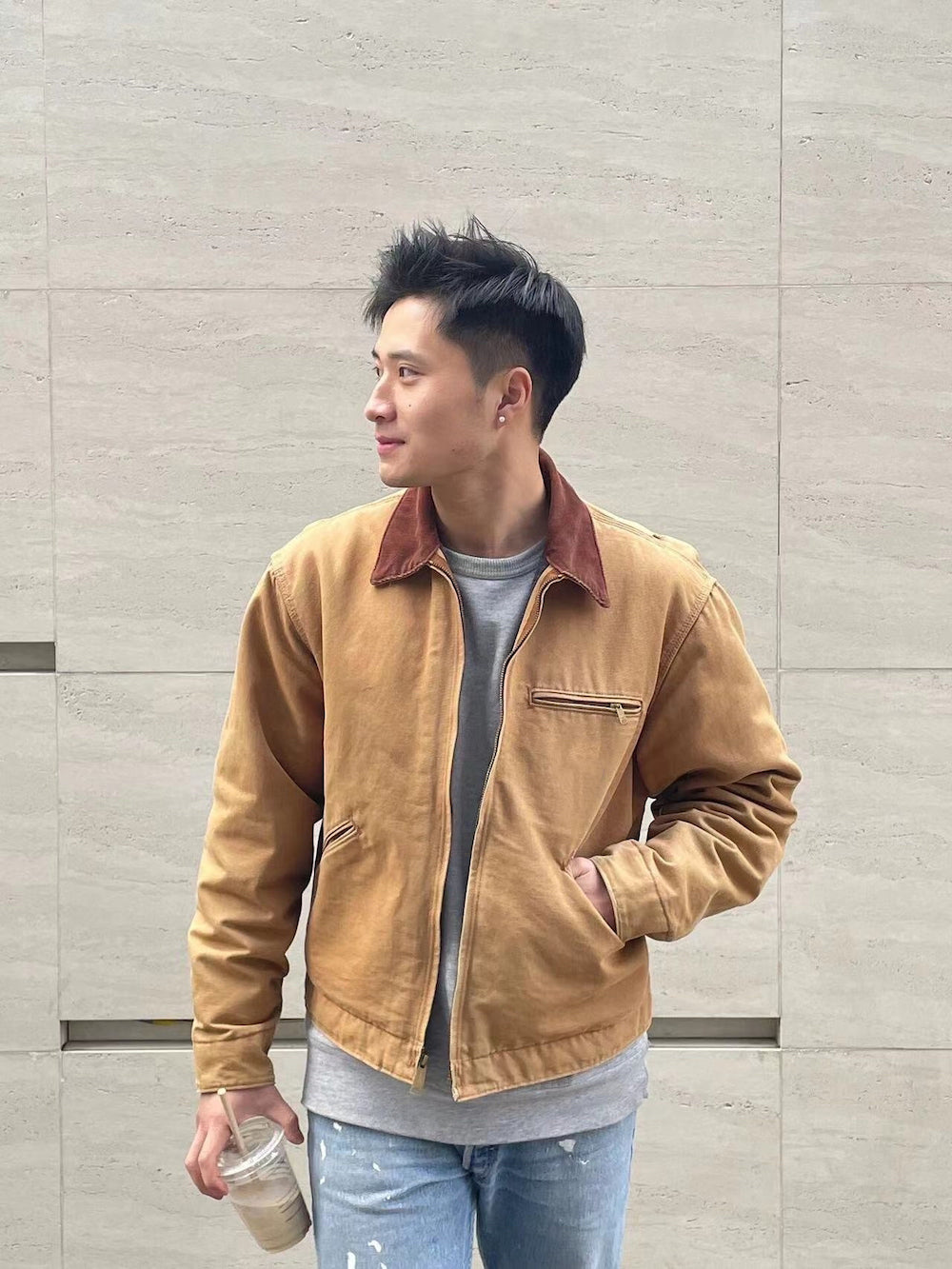 Self-made Carhartt J01 Detroit Classic Canvas Jacket 103828 – Interstellar Workwear