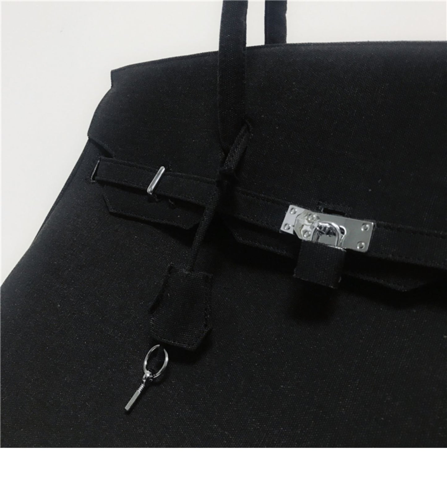 donclick Designer Washed Canvas Birkin Handbag Tote - Non-ReadyMade Vintage Vibe