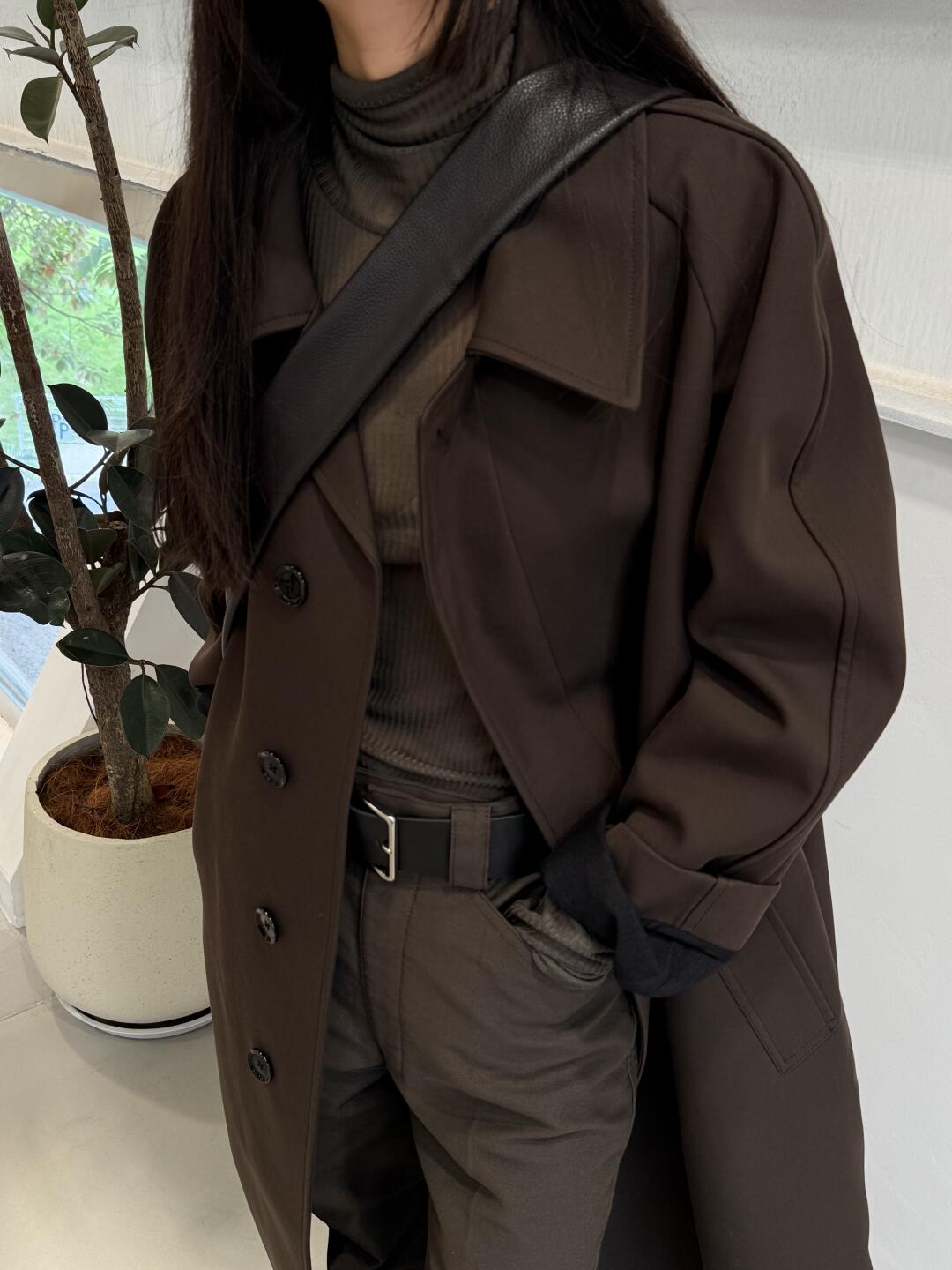 Self-made 24FW Lemaire Wool Blend Coat – Heavyweight Raglan Long Trench