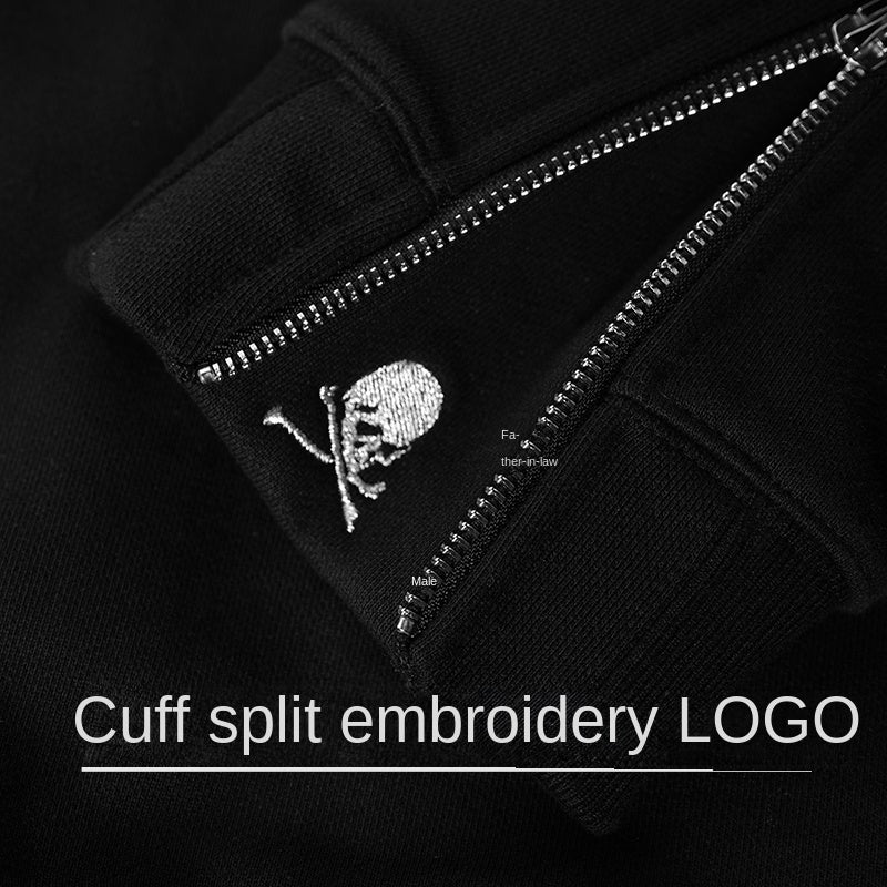 Mastermind Dark Skull Rabbit Fur Embroidery Faux Fur Heavyweight MMJ Hoodie
