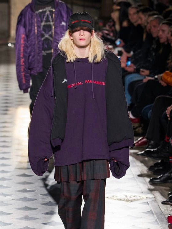 Vetements Rare Purple Sexual Fantasies Hoodie – Exclusive Collectible Edition