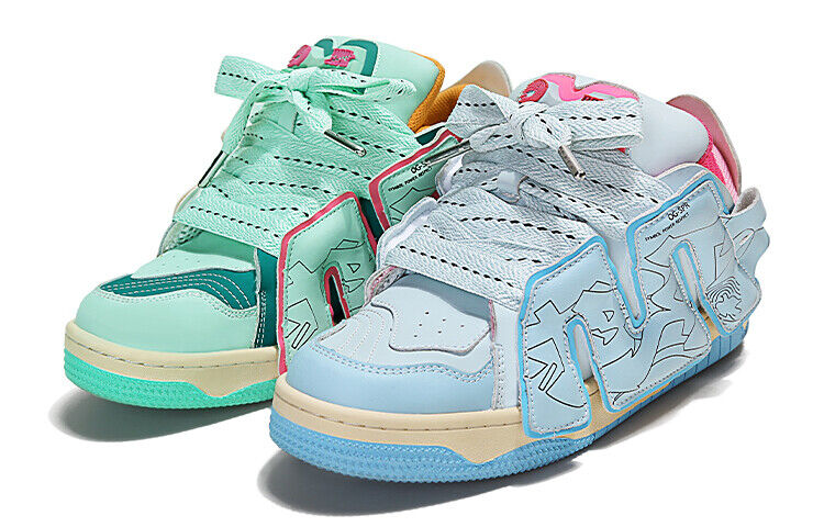 "ADC Da Vinci 'Wheatstorm' :Original Heighten Unisex Skateboard Bread Shoes