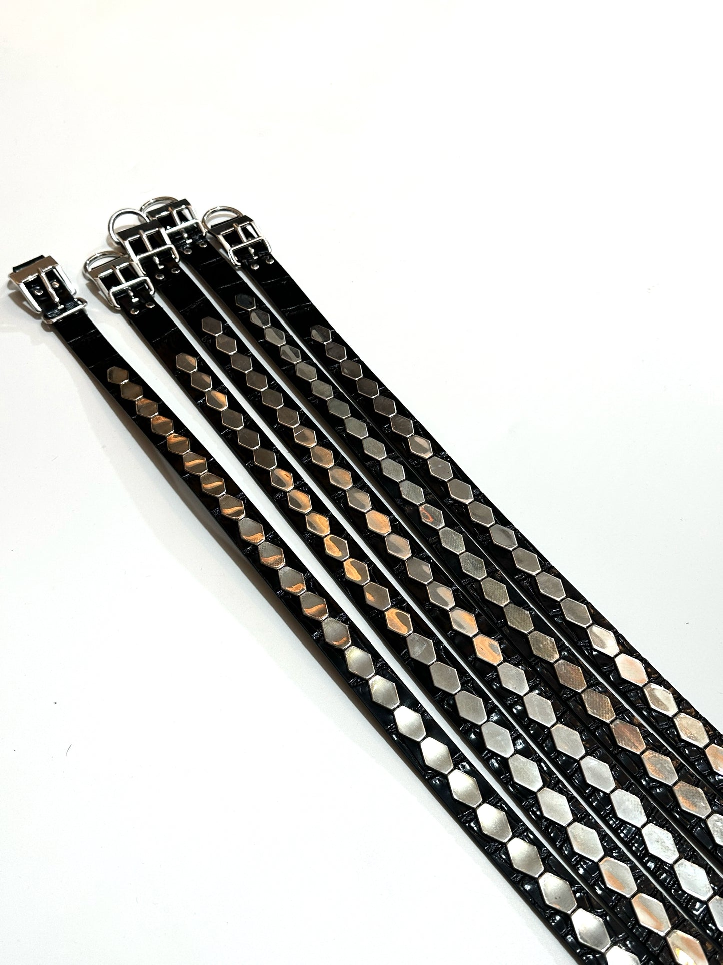 UNDERCOVER AW06 AFFA Archive Belt Scale-Embossed Crocodile Leather Armor Plating