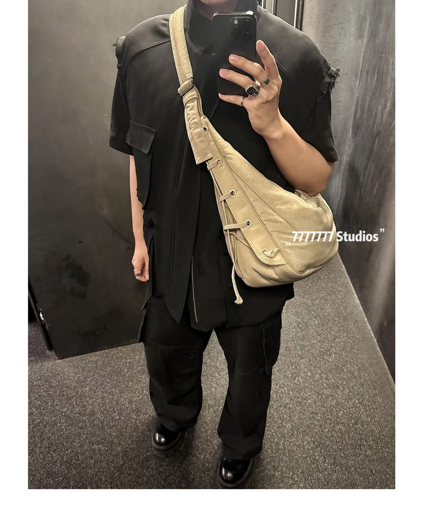 24FW LEM Horn Croissant Bag –Minimalist Casual Commuter Crossbody Large Capacity