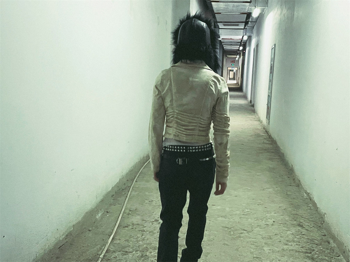 UNDERCOVER AW06 AFFA Archive Belt Scale-Embossed Crocodile Leather Armor Plating